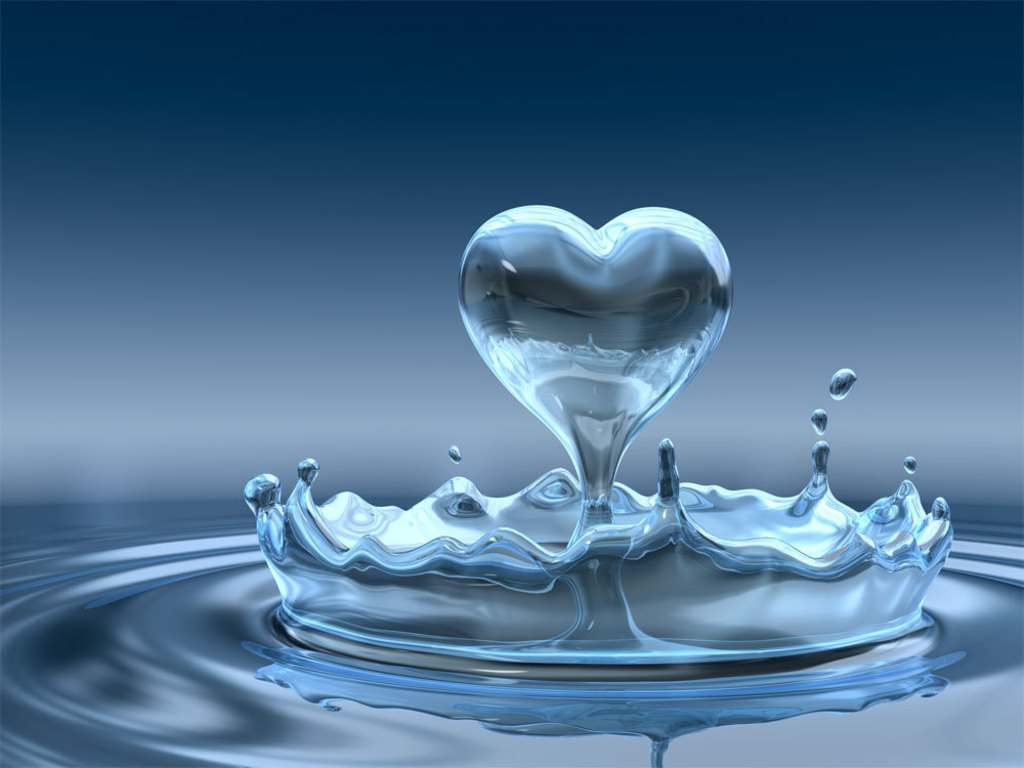 água para coração