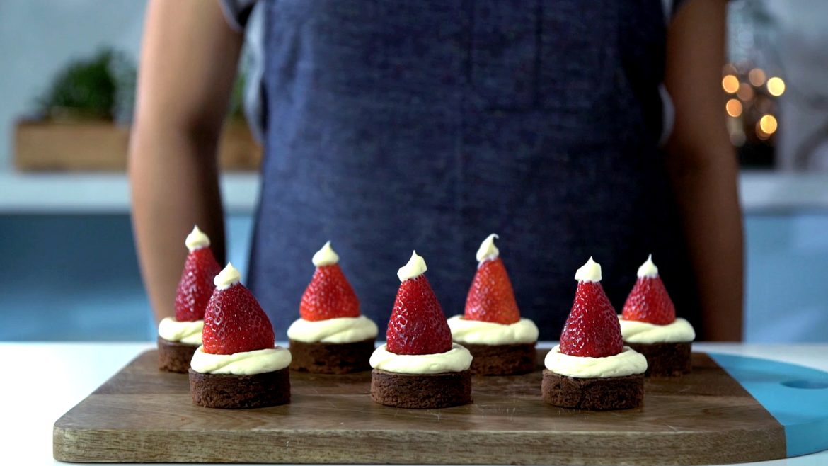 brownie de natal - tastemade